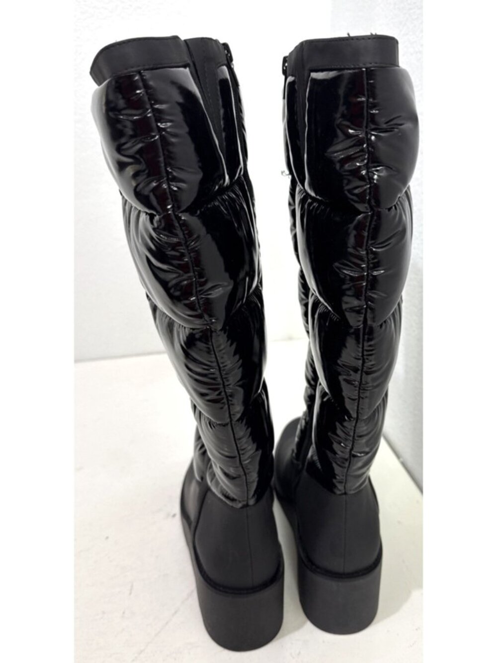 INC Hiliah Puffy Puffer Pull On Wedge Knee-High Winter Boots Womens Size 11M - Picture 4 of 12